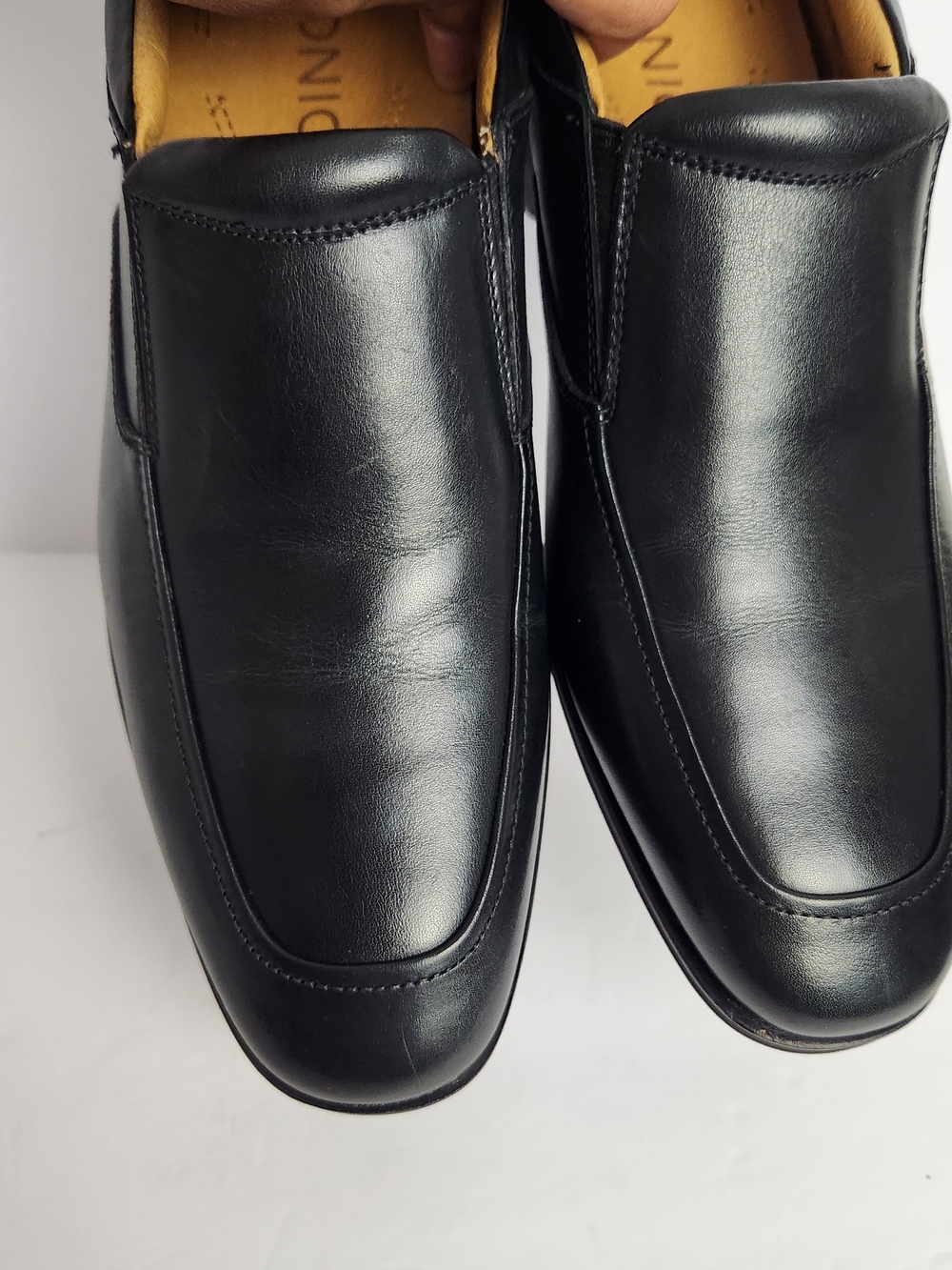 VIONIC Sullivan Mens Size 10 Black Leather Slip On Comfort Support Loafer Shoes - Picture 12 of 12
